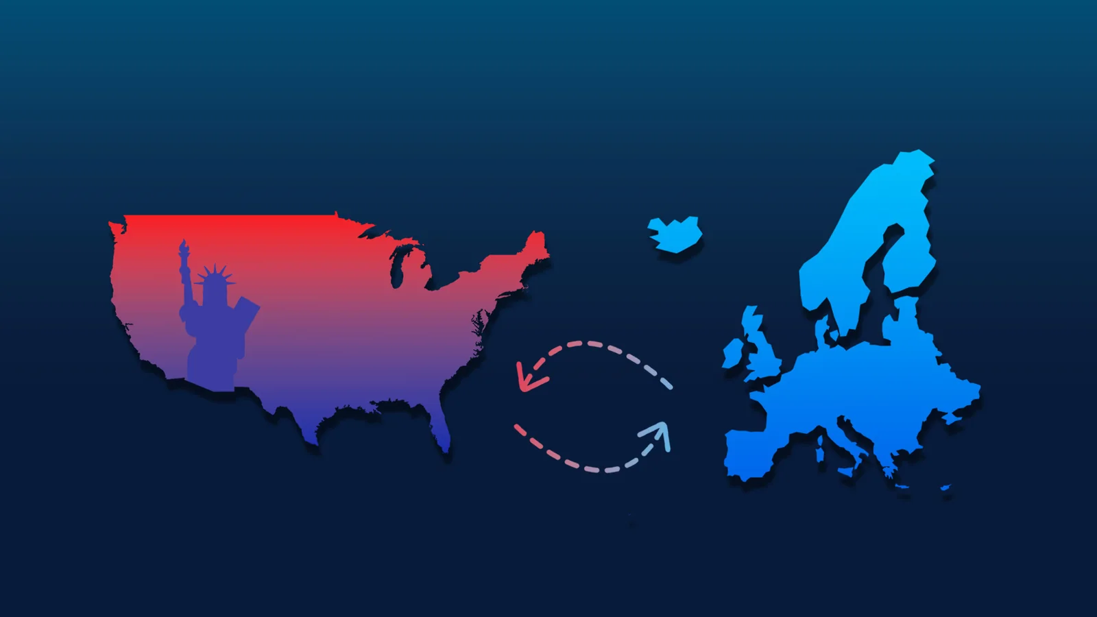 Advanced SIM illustration for Europe + United States